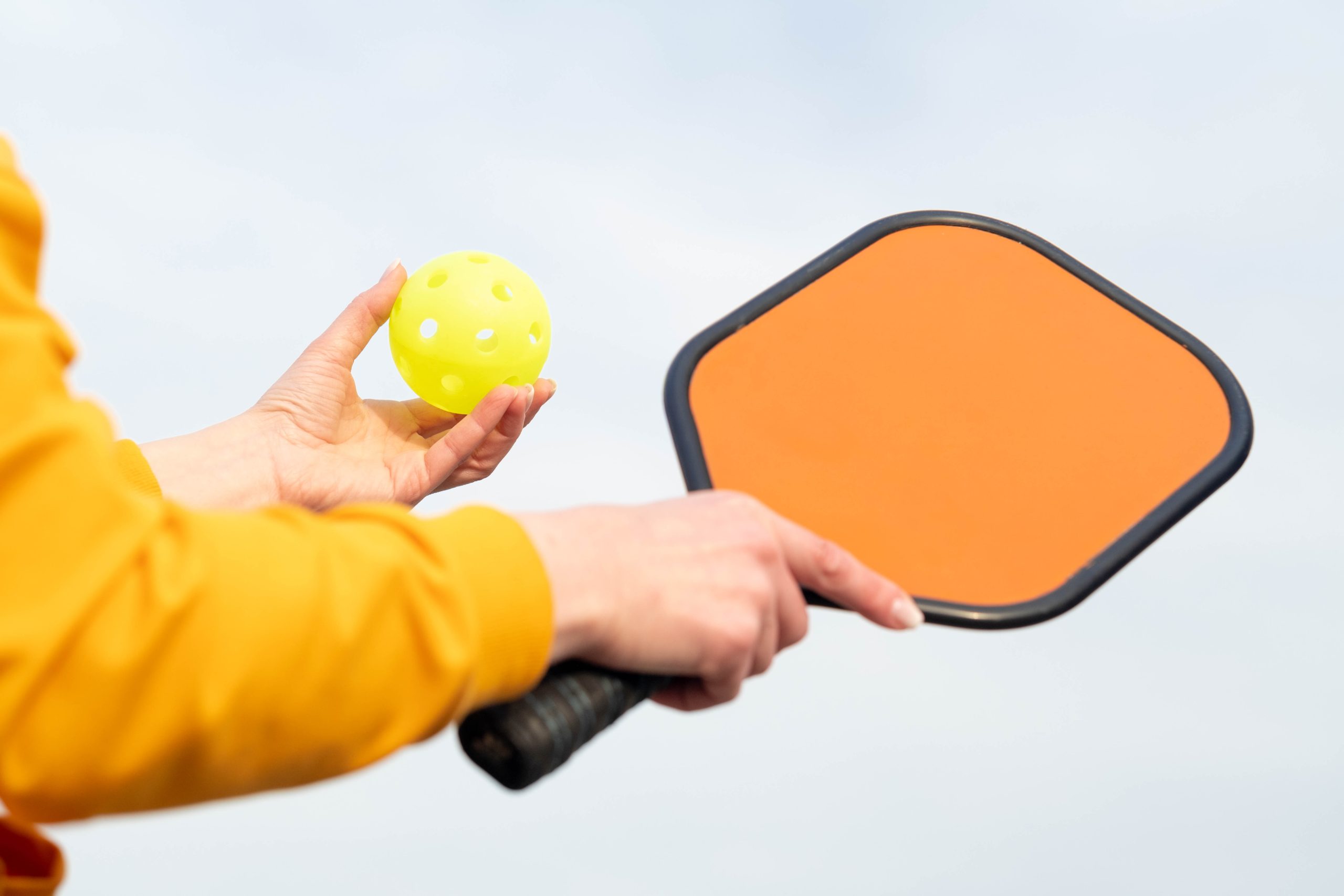 person playing in pickleball league